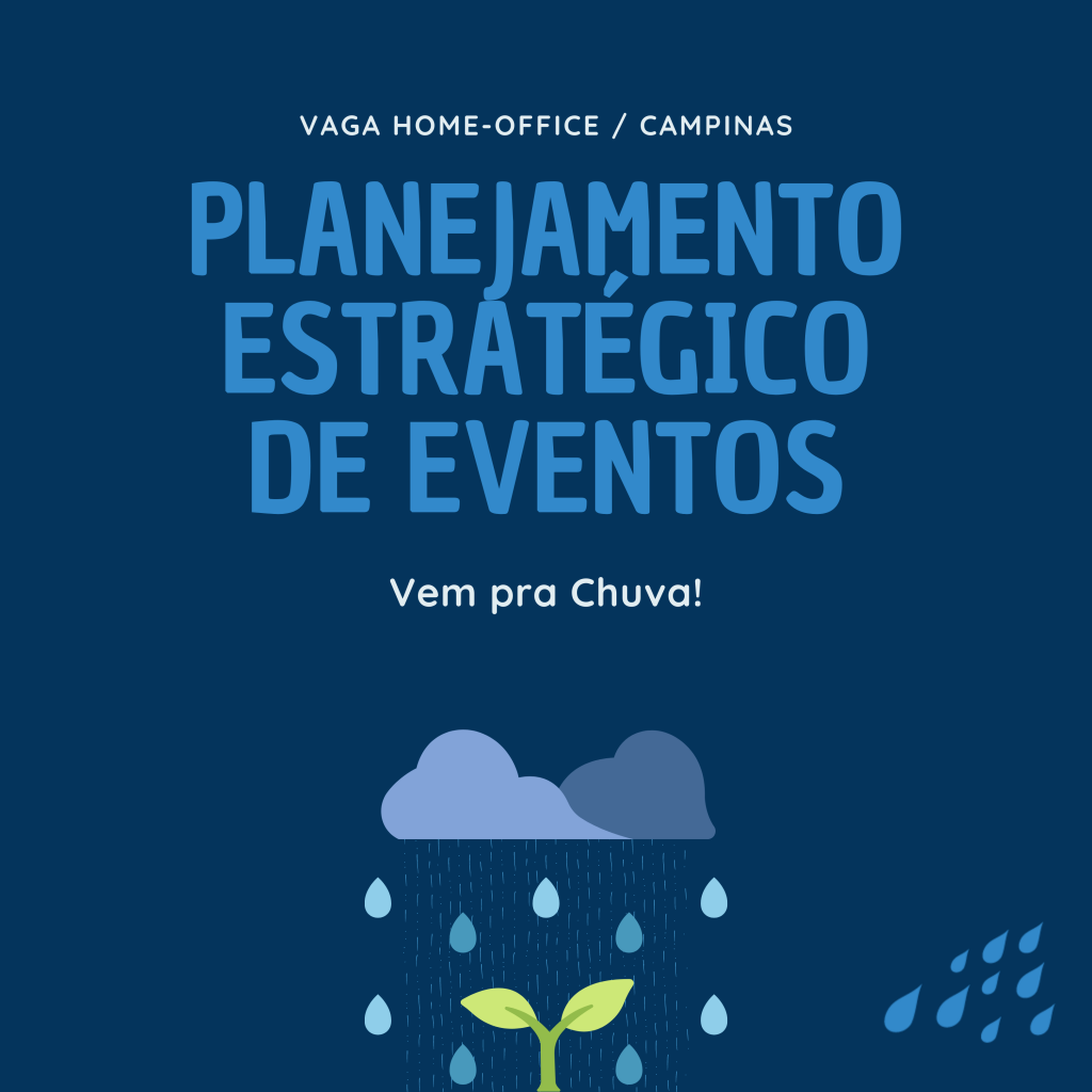 Vaga - CS - Planejamento estratégico de eventos científicos